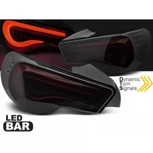 Kit di luci posteriori LED tuning adatto per Toyota GT86 2012-2021 con base fumé rossa, sinistra e destra-image-6237936