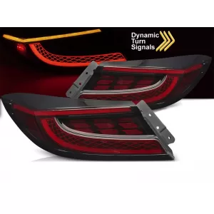 Set di luci posteriori a LED adatto per Toyota GR86 dopo il 2021, base rossa, sinistra e destra-image-6237943