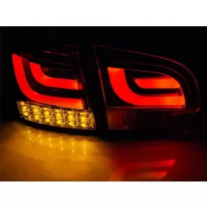 LED tail light set suitable for VW Golf 6 2008-2012, red and smoked base, left and right