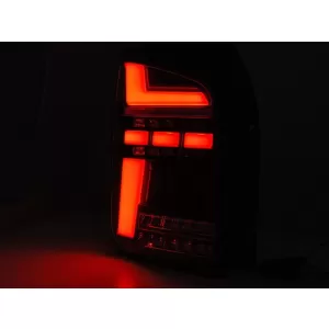 Set di fanali posteriori a LED per tuning adatto per Volkswagen T5 2015-2019, base rossa e fumé, sinistro e destro-image-6238123