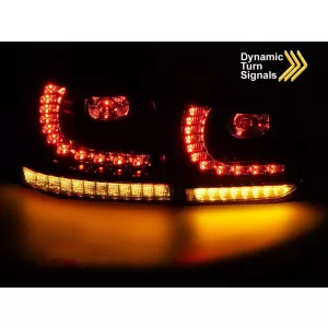 LED TAILLIGHTS SET SUITABLE FOR VOLKSWAGEN GOLF VI HATCHBACK 2008-2013, SMOKED BASE, LEFT AND RIGHT