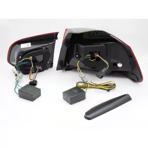 LED TAILLIGHTS SET SUITABLE FOR VOLKSWAGEN GOLF VI HATCHBACK 2008-2013, SMOKED BASE, LEFT AND RIGHT