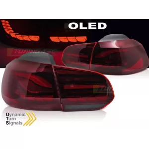 Set di luci posteriori a LED adatto per Volkswagen Golf VI 2008-2013, con base rossa, sinistra e destra-image-6238236