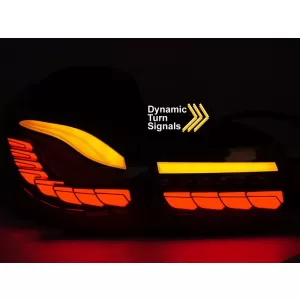 Set di luci posteriori a LED adatto per Volkswagen Golf VI 2008-2013, con base rossa, sinistra e destra-image-6238238