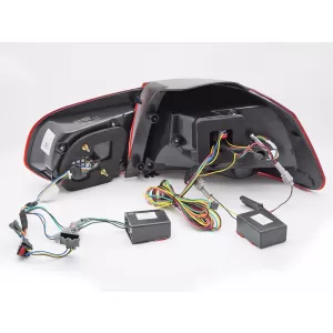 Set di luci posteriori a LED adatto per Volkswagen Golf VI 2008-2013, con base rossa, sinistra e destra-image-6238239