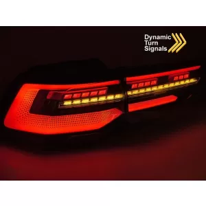 Set di luci posteriori a LED adatto per Volkswagen Golf VIII 2019-2024 hatchback, con base fumé, sinistra e destra-image-6238258