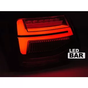 LED tail light set suitable for Volkswagen Polo 2009-2017 hatchback, with red base, left and right