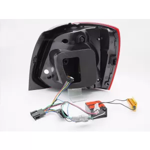 LED tail light set suitable for Volkswagen Polo 2009-2017 hatchback, with red base, left and right
