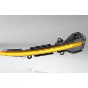 Indicatori di direzione dinamici a LED cromati adatti per specchietti su Seat Leon 2012-2020, Arona, Ibiza dopo il 2017-image-6238301