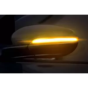 Indicatori di direzione dinamici LED cromati Osram adatti per specchietti su VW Golf 6 2008-2013, Touran 2010-2015-image-6238314