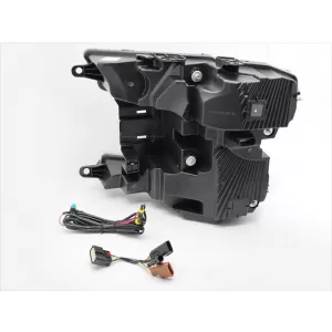 Set di fari a LED tuning adatto per Ford F150 2017-2020 con base nera, per il modello con luci DRL di fabbrica, con indicatori di direzione dinamici, sinistro e destro-image-6238417
