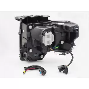 Set di fari a LED tuning adatto per Ford F150 2008-2014 con base nera, per il modello con luci DRL di fabbrica, con indicatori di direzione dinamici, con funzione 