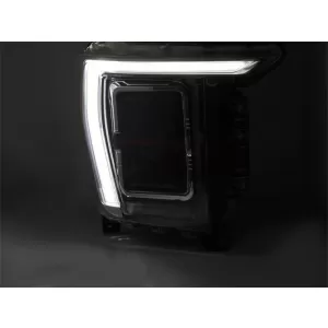 Set di fari a LED tuning adatto per Ford F150 2020-2023 con base nera, per il modello con luci DRL di fabbrica, sinistro e destro-image-6238429