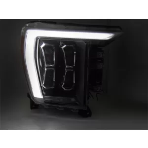 Set di fari a LED tuning adatto per Ford F150 2020-2023 con base nera, per il modello con luci DRL di fabbrica, sinistro e destro-image-6238434