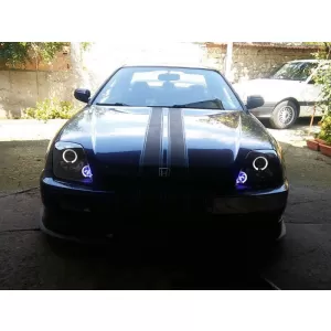 Set di fari tuning adatto per Honda Prelude 02.1997-2001 con base nera, sinistro e destro-image-6238456