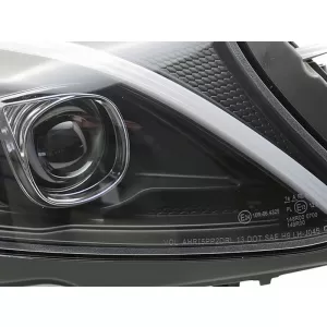 Set di fari a LED adatto per Mercedes C-Class W205 2014-2018 con base nera, sinistro e destro, per il modello con fari alogeni standard-image-6238472