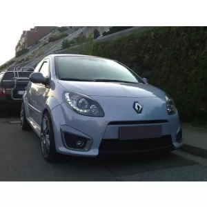 Tuning headlight set with DRL suitable for Renault Twingo 2007-2011 with black base, left and right