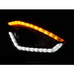 Tuning headlight set suitable for Suzuki Swift after 2017 with chrome base, left and right