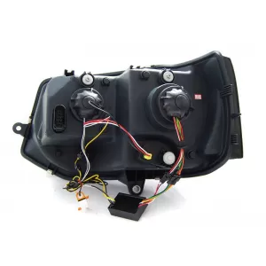 T6 tuning headlight set suitable for Volkswagen T5 2010-2015 with chrome base, left and right