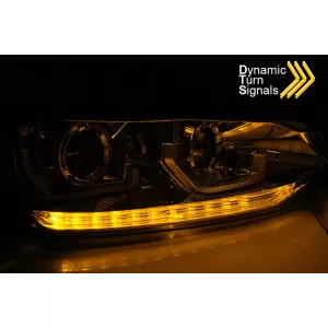 LED headlight set suitable for VW Polo after 2017, chrome base, left and right