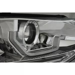 LED headlight set suitable for VW Polo after 2017, chrome base, left and right