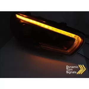 Faro tubo SEQ LED adatto per Volkswagen Scirocco 2008-2014 Nero-image-6238755