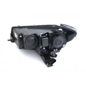 DRL headlight tuning kit suitable for Volkswagen Caddy after 2020 with black base, left and right, for the model with factory daytime running lights and halogen headlights.
