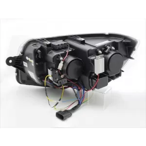Set di fari a LED tuning adatto per Volkswagen T6 2015-2019 con base nera, per il modello con luci DRL di fabbrica, sinistro e destro-image-6238793