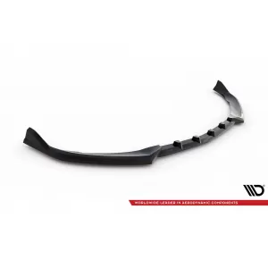 Spoiler Maxton Design versione 2 adatto per paraurti anteriore A Design su Mercedes C63 W205 berlina, S205 station wagon 2015-2018, laccato nero-image-6238859