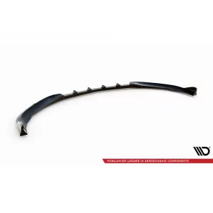 Spoiler Maxton Design versione 2 adatto per paraurti anteriore A Design su Mercedes C63 W205 berlina, S205 station wagon 2015-2018, laccato nero-image-6238860
