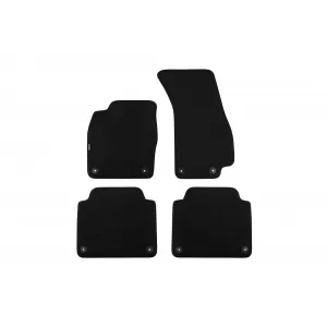 Textile floor mats Petex Saturn suitable for Audi A8 after 2017, set of 4 pieces, black