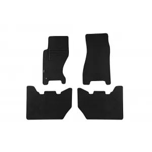 Tălpi de mochetă cu două straturi, potrivite pentru Jeep Grand Cherokee 1999-2004, din țesătură Rex, set de 4 bucăți, negru
