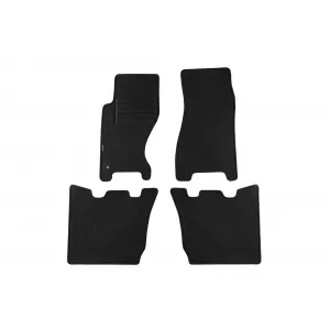 Tălpi de mochetă cu două straturi, potrivite pentru Jeep Grand Cherokee 2004-2010, țesătură Rex, set de 4 bucăți, negru