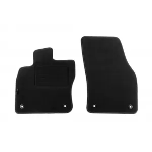 Double-layer carpet floor mats suitable for Audi Q2 after 2016, set of 4 pieces, black