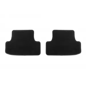 Double-layer carpet floor mats suitable for Audi Q2 after 2016, set of 4 pieces, black