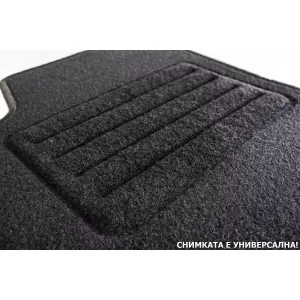 Double-layer carpet floor mats suitable for Audi Q2 after 2016, set of 4 pieces, black