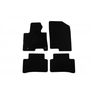 Tălpi de mochetă cu două straturi, potrivite pentru Hyundai Tucson, Tucson Mildhybrid după 2020, set de 4 bucăți, negre