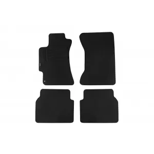 Mochete din covor cu două straturi, potrivite pentru Subaru Impreza 2000-2007, țesătură Rex, set de 4 bucăți, negru