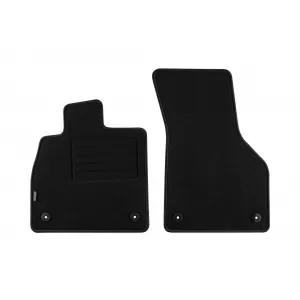 Mochete de podea din carpetă cu două straturi, potrivite pentru Audi TT coupe, cabriolet după 2014, set de 4 bucăți, negru