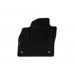 Mochete din covor cu două straturi, potrivite pentru VW Polo după 2017, T-Cross după 2019, din țesătură Rex, set de 4 bucăți, negru-image-6239715