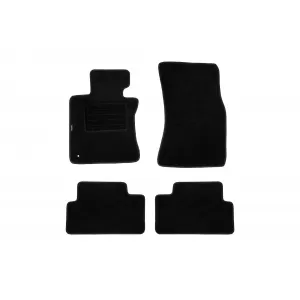 Tălpi de mochetă cu două straturi, potrivite pentru BMW 6 series E63 coupe 2004-2011, set de 4 bucăți, negre