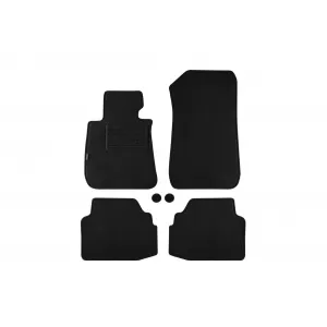 Mochete de podea din carpetă cu două straturi, potrivite pentru BMW 3 series E92 coupe 2006-2013, set de 4 bucăți, negru