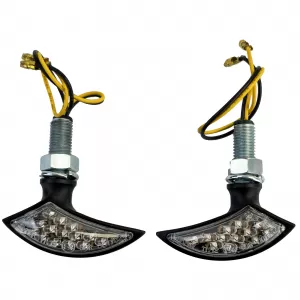 Motorcycle LED Mini Indicator Blade Custom Mini Indicator Black with E-Mark