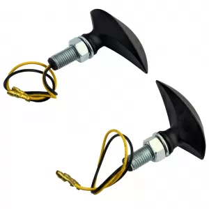 Motorcycle LED Mini Indicator Blade Custom Mini Indicator Black with E-Mark