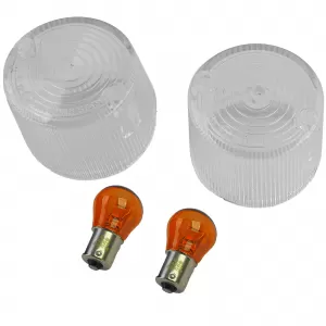 Motorcycle Indicator Lens White for Honda CB 100 200 250 350 400 550 750 ST70 SL125 XL