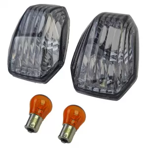 Motorcycle Indicator Insert Pair Rear Tinted for Kawasaki ER-6F ABS ER-6N ABS