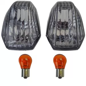 Motorcycle Indicator Insert Pair Rear Tinted for Kawasaki ER-6F ABS ER-6N ABS
