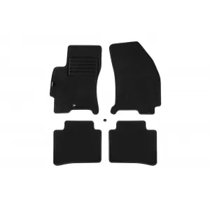 Mochete din covor cu două straturi, potrivite pentru Ford Mondeo 2000-2007, din material Rex, set de 4 bucăți, negru