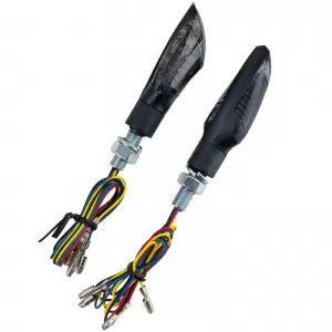 Motorcycle LED Mini Turn Signal Taillight Dual Universal Black with E-Mark