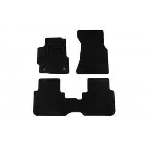 Tălpi de mochetă cu două straturi, potrivite pentru Honda CR-V 1997-2002 cu transmisie manuală, set de 3 piese, negre